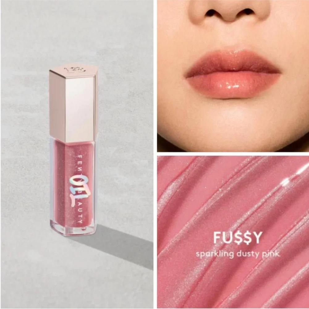 Fenty Beauty Gloss Bomb in Fussy - Sparkling Dusty Pink
